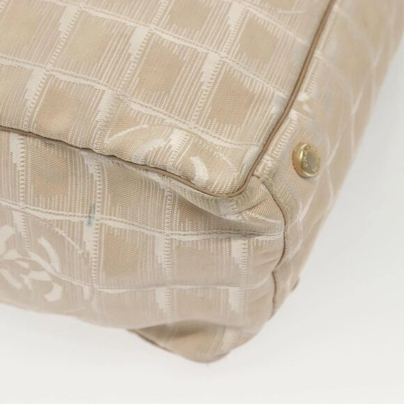 CHANEL New Travel Line Tote Bag Nylon Pink Gold CC Auth BA4944 - Picture 4 of 16